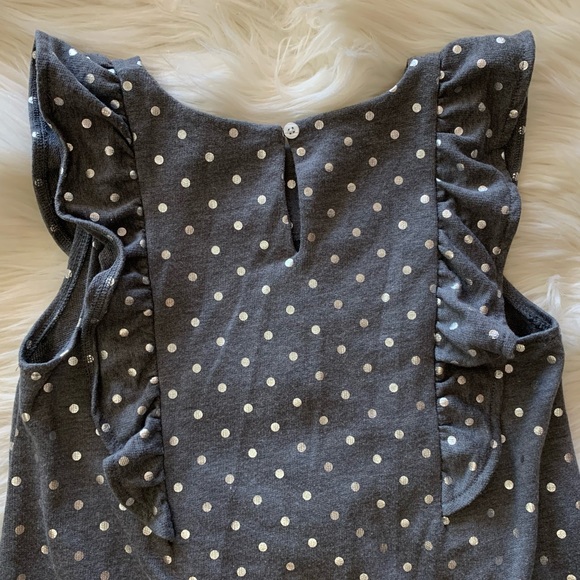 🛍 SALE Sonoma Girls Gray Ruffle Dress - Picture 4 of 5